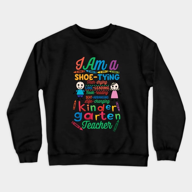 Duties Of A Kids Teacher Crewneck Sweatshirt by Shiva121